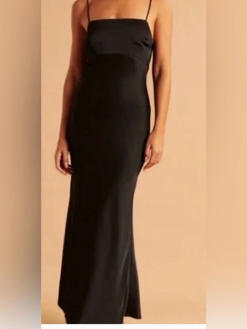 Satin Cowl Back Slip Midi Dress : Abercrombie: Petite Large